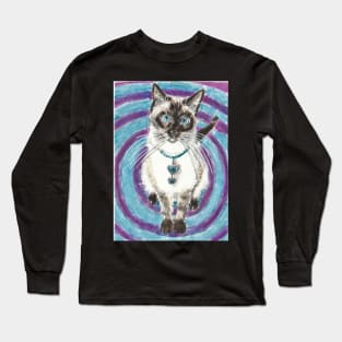 Milo Siamese cat Long Sleeve T-Shirt